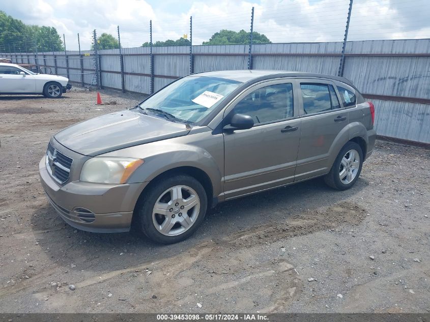 2007 Dodge Caliber Sxt VIN: 1B3HB48B97D249038 Lot: 39453098