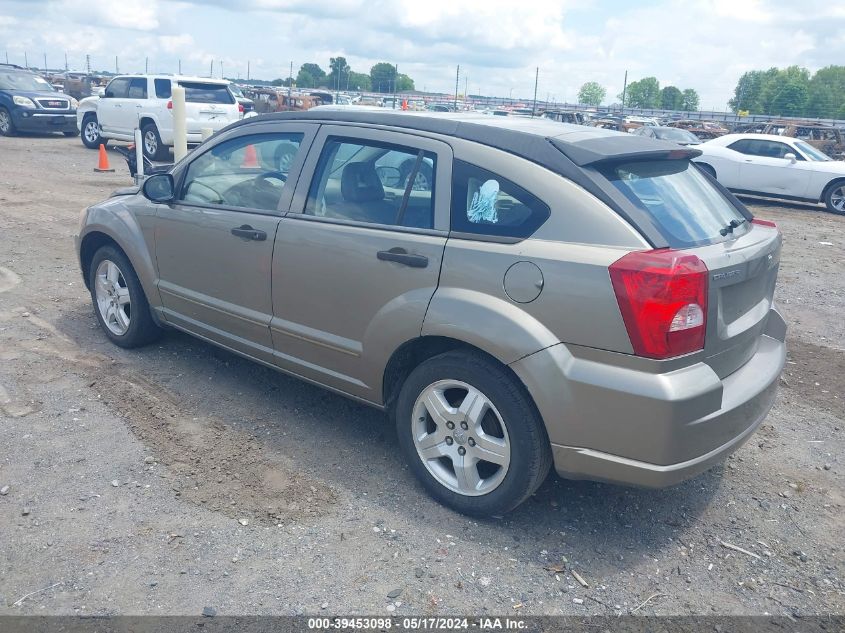 2007 Dodge Caliber Sxt VIN: 1B3HB48B97D249038 Lot: 39453098