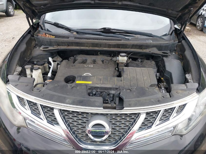 2013 Nissan Murano Sl VIN: JN8AZ1MW5DW312403 Lot: 39453100