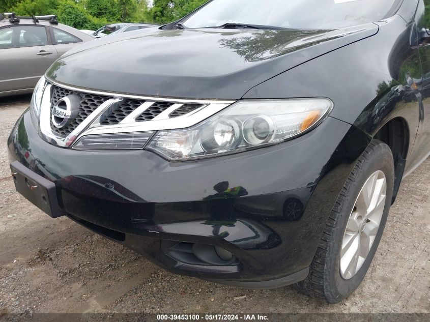 2013 Nissan Murano Sl VIN: JN8AZ1MW5DW312403 Lot: 39453100