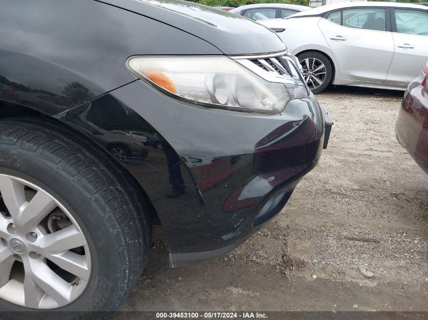 2013 Nissan Murano Sl VIN: JN8AZ1MW5DW312403 Lot: 39453100