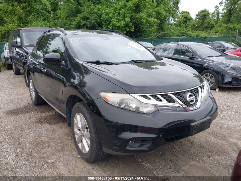 2013 Nissan Murano Sl VIN: JN8AZ1MW5DW312403 Lot: 39453100