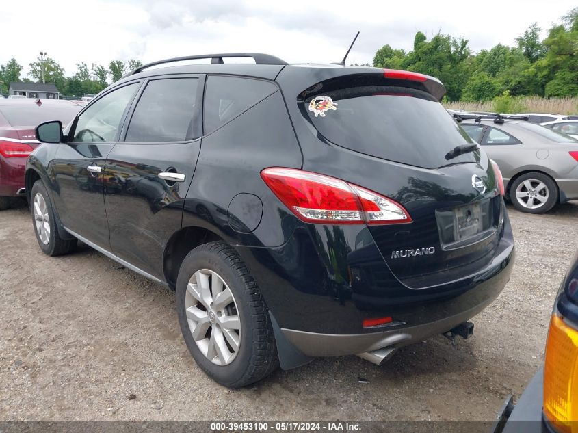 2013 Nissan Murano Sl VIN: JN8AZ1MW5DW312403 Lot: 39453100