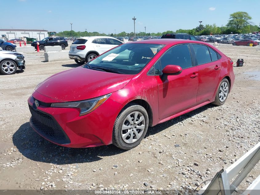 2021 Toyota Corolla Le VIN: 5YFEPMAE2MP256316 Lot: 39453104