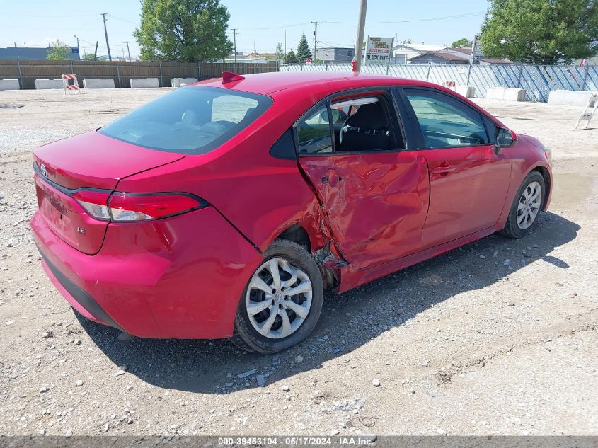 2021 Toyota Corolla Le VIN: 5YFEPMAE2MP256316 Lot: 39453104