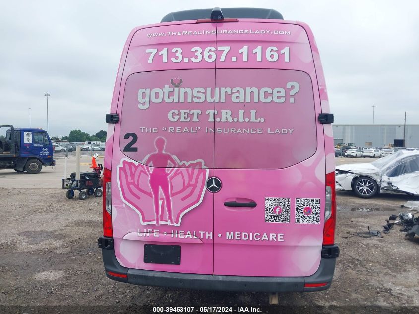 2020 Mercedes-Benz Sprinter 2500 High Roof V6 VIN: W1Z4EGHY6LT026568 Lot: 39453107