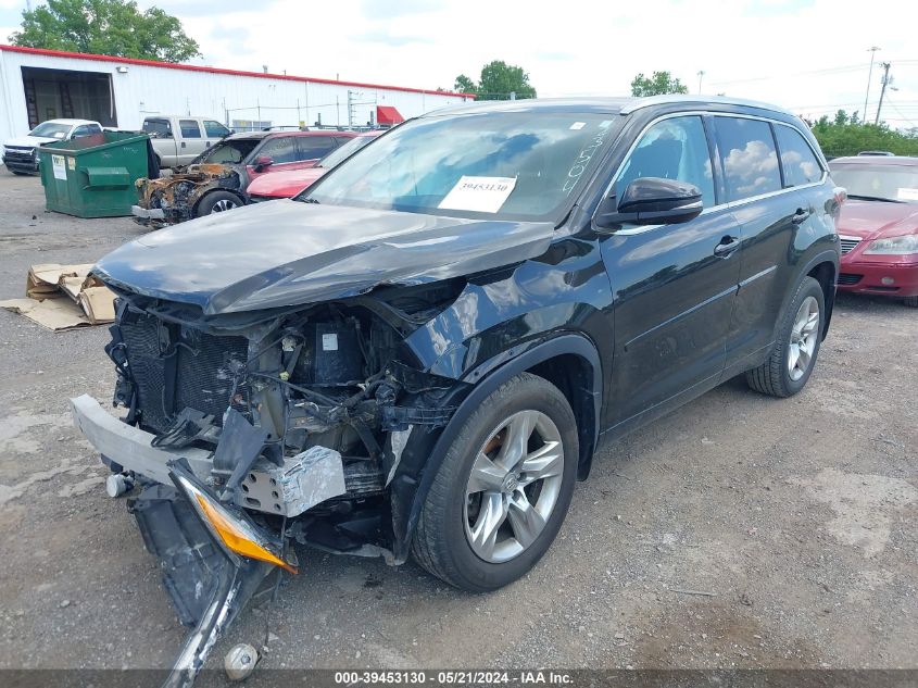 2015 Toyota Highlander Limited V6 VIN: 5TDDKRFH1FS123504 Lot: 39453130