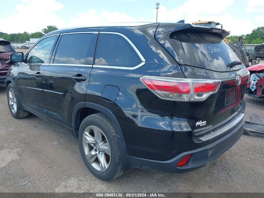 2015 TOYOTA HIGHLANDER LIMITED V6 - 5TDDKRFH1FS123504