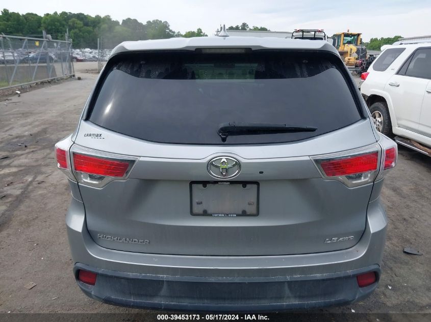 2016 Toyota Highlander Le Plus V6 VIN: 5TDBKRFH6GS284892 Lot: 39453173