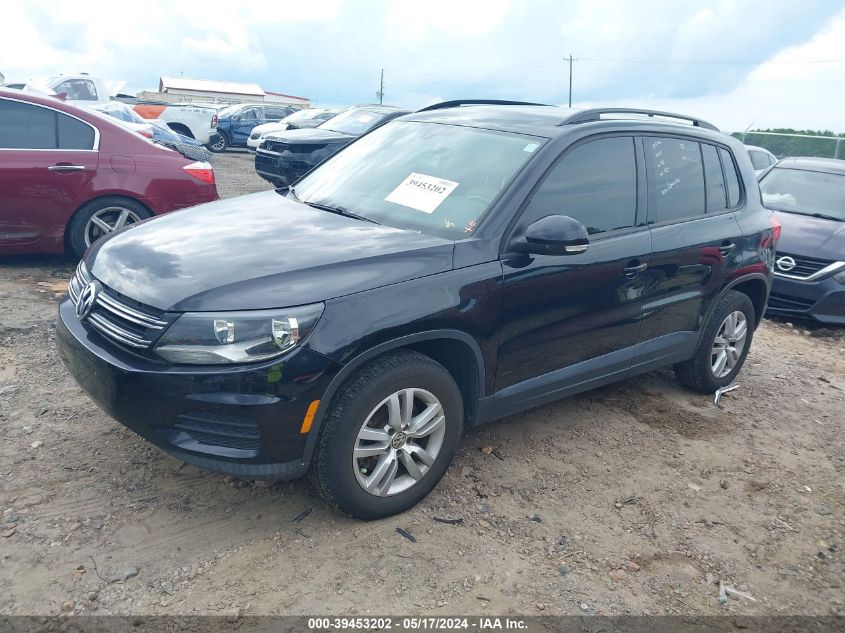 2017 Volkswagen Tiguan 2.0T/2.0T S VIN: WVGAV7AX4HK034268 Lot: 39453202