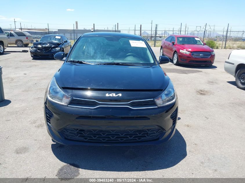2022 Kia Rio Lx VIN: 3KPA24AD4NE502290 Lot: 39453240