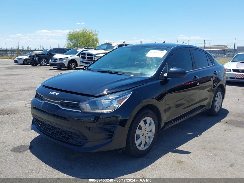 2022 Kia Rio Lx VIN: 3KPA24AD4NE502290 Lot: 39453240