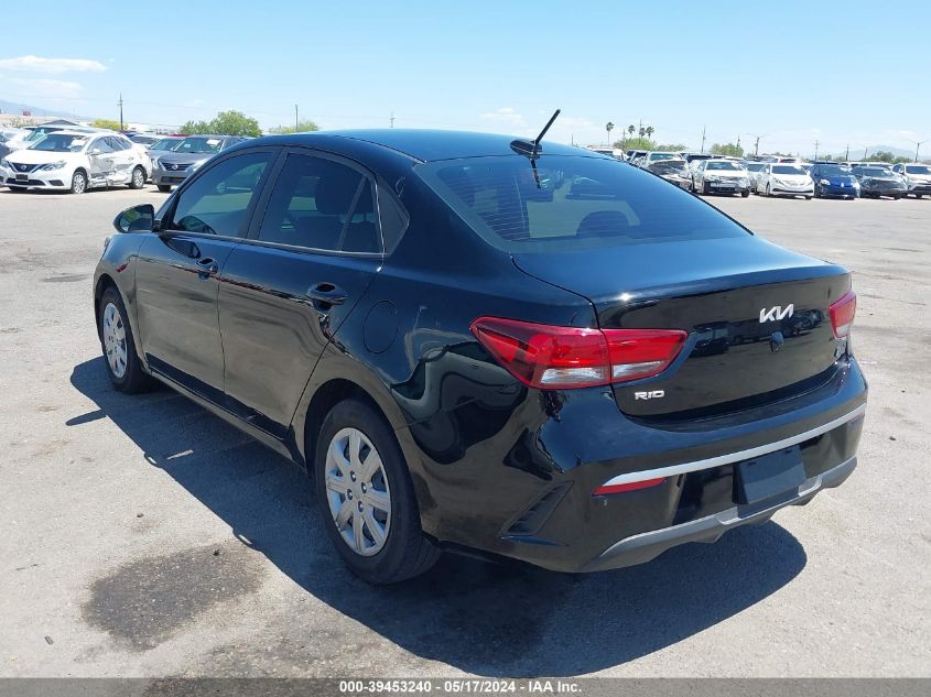 2022 Kia Rio Lx VIN: 3KPA24AD4NE502290 Lot: 39453240