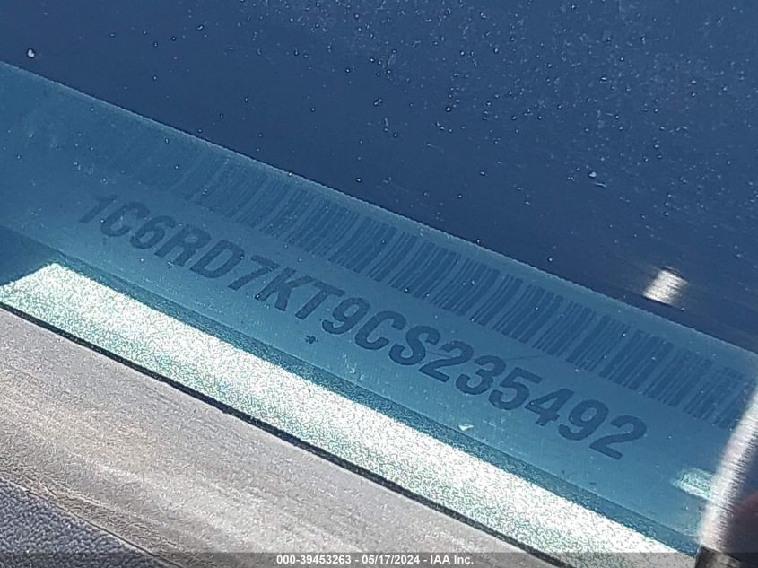 2012 Ram 1500 St VIN: 1C6RD7KT9CS235492 Lot: 39453263