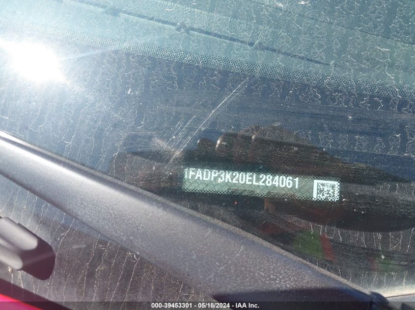 2014 Ford Focus Se VIN: 1FADP3K20EL284061 Lot: 39453301