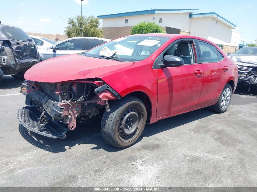 2016 Toyota Corolla L/Le/Le Pls/Prm/S/S Pls VIN: 5YFBURHE5GP489688 Lot: 39453330