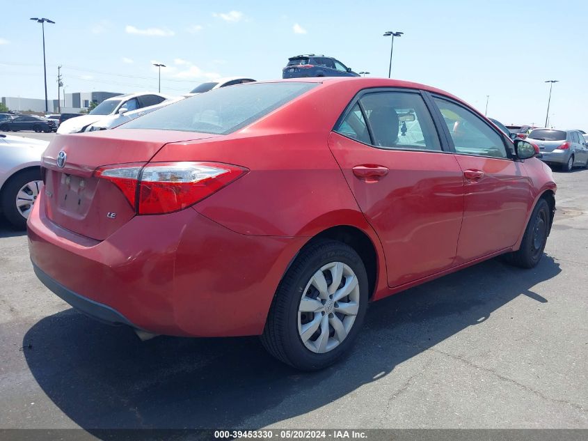 2016 Toyota Corolla L/Le/Le Pls/Prm/S/S Pls VIN: 5YFBURHE5GP489688 Lot: 39453330