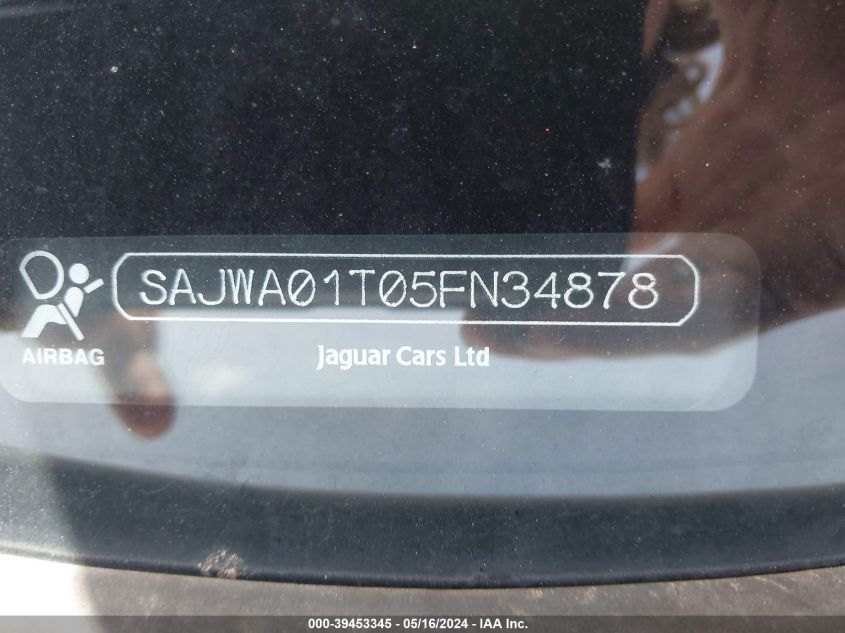 2005 Jaguar S-Type 3.0L V6 VIN: SAJWA01T05FN34878 Lot: 39453345