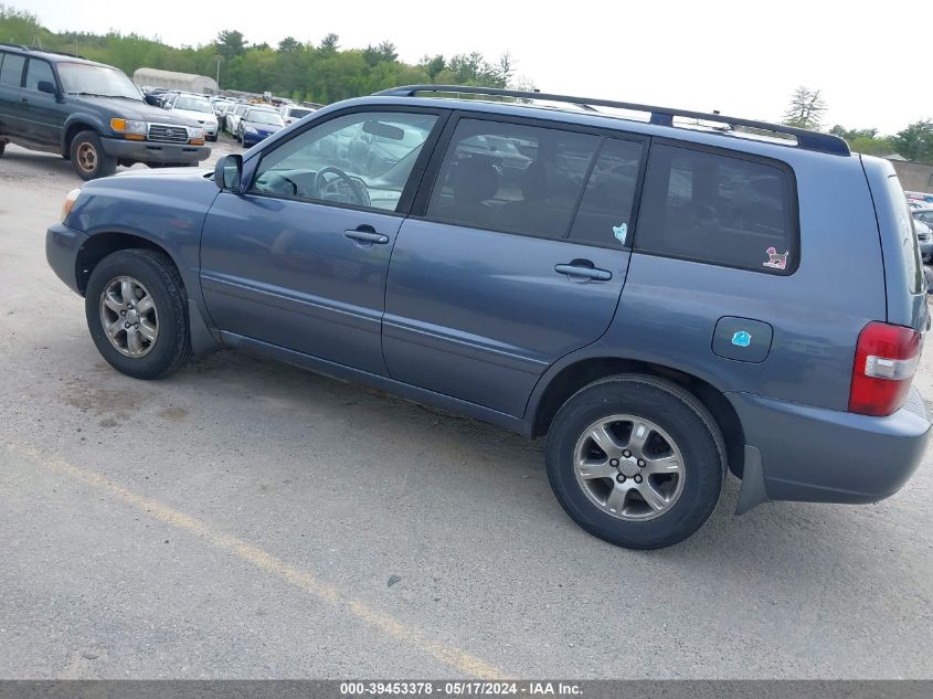 2006 Toyota Highlander V6 VIN: JTEEP21AX60187210 Lot: 39453378