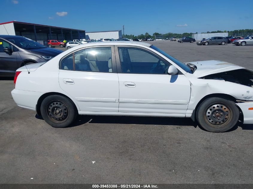 2004 Hyundai Elantra Gls/Gt VIN: KMHDN46D04U893558 Lot: 39453385