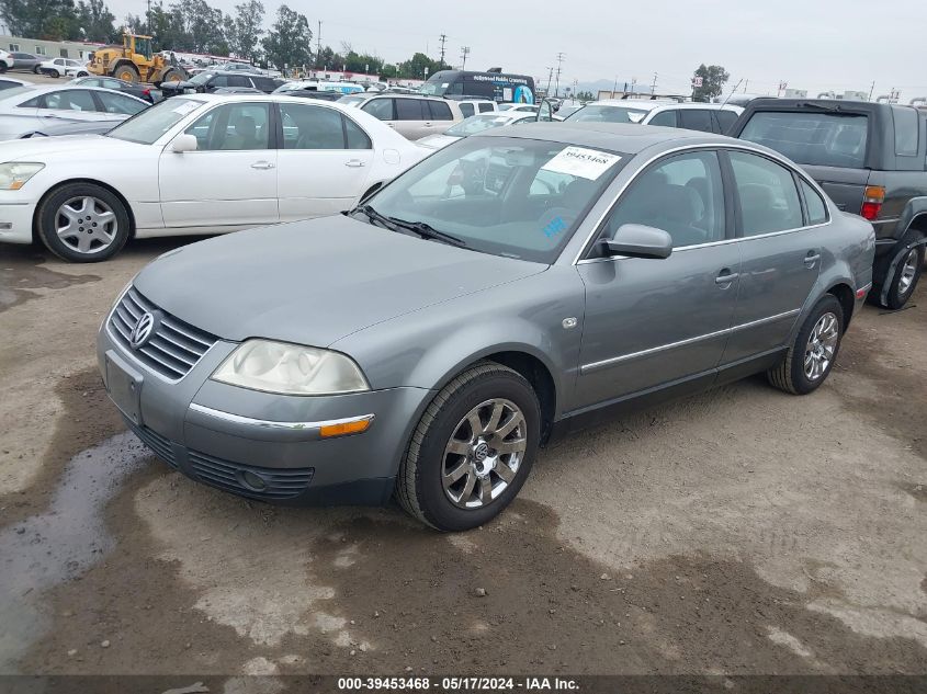 2003 Volkswagen Passat Gls VIN: WVWPD63B53P393458 Lot: 39453468