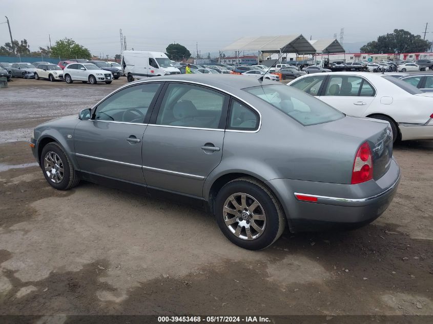 2003 Volkswagen Passat Gls VIN: WVWPD63B53P393458 Lot: 39453468