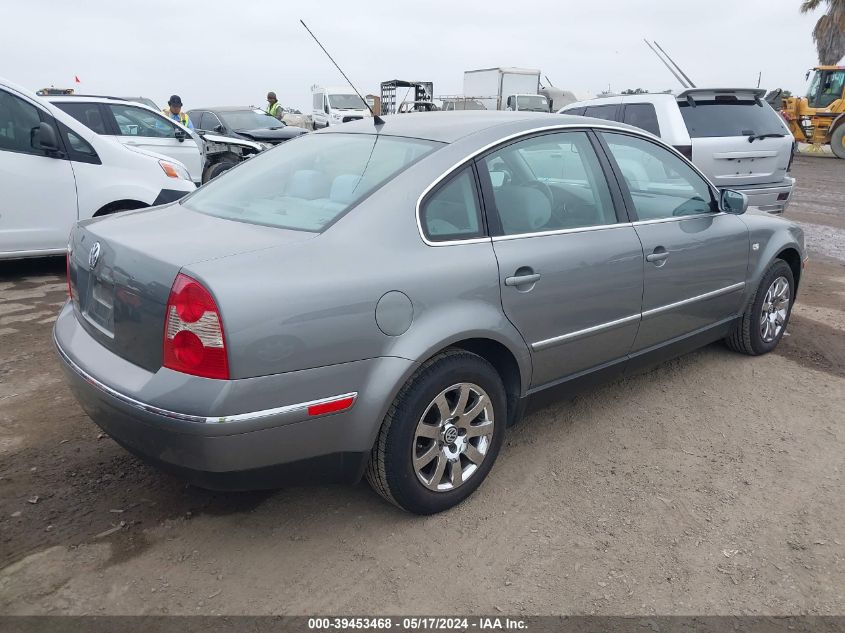 2003 Volkswagen Passat Gls VIN: WVWPD63B53P393458 Lot: 39453468