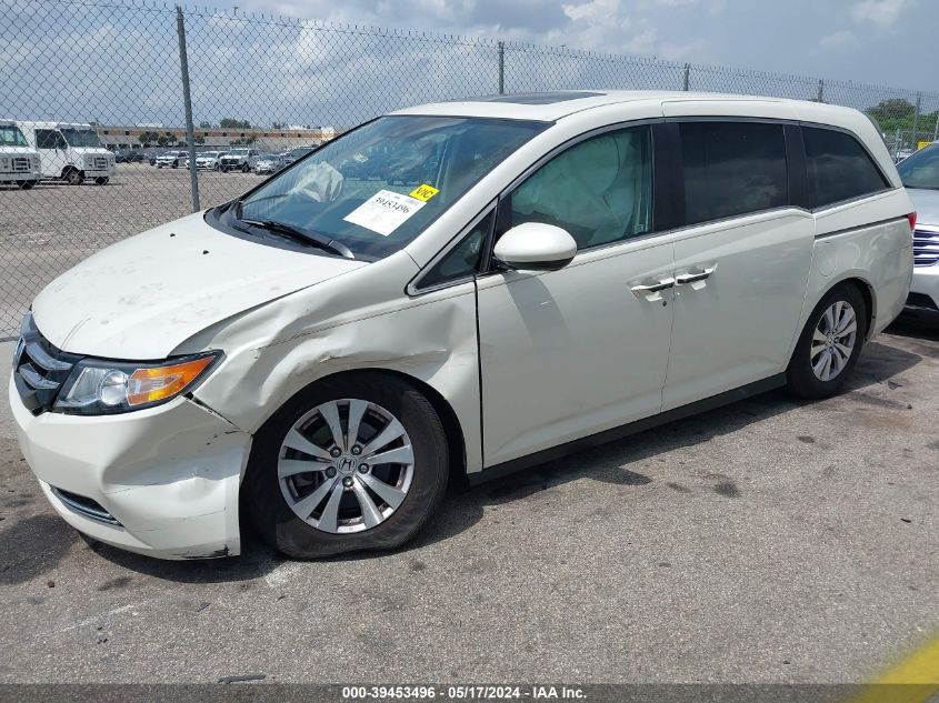 2016 Honda Odyssey Ex-L VIN: 5FNRL5H68GB089557 Lot: 39453496