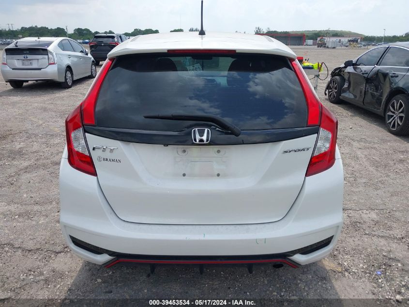 2020 Honda Fit Sport VIN: 3HGGK5H67LM719442 Lot: 39453534