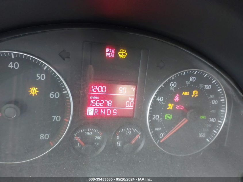 2009 Volkswagen Jetta Se/Sel VIN: 3VWRM71K79M033279 Lot: 39453565