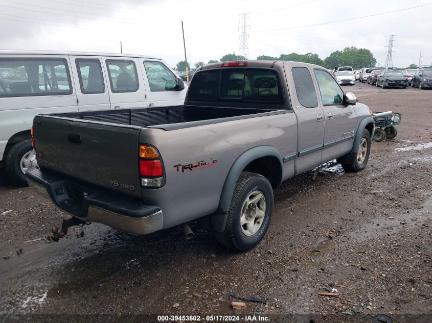 2000 Toyota Tundra Sr5 V8 VIN: 5TBBT4419YS016354 Lot: 39453602