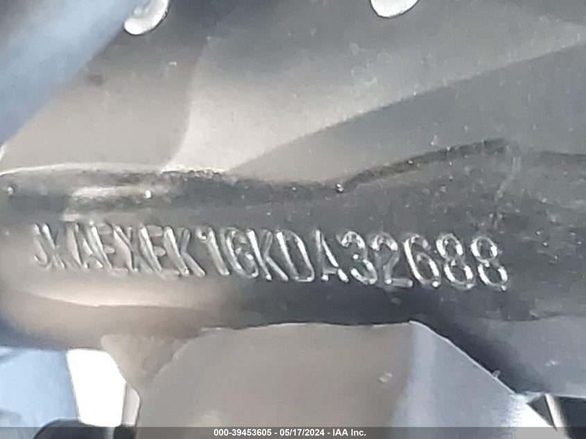 VIN JKAEXEK16KDA32688 2019 KAWASAKI EX650 F