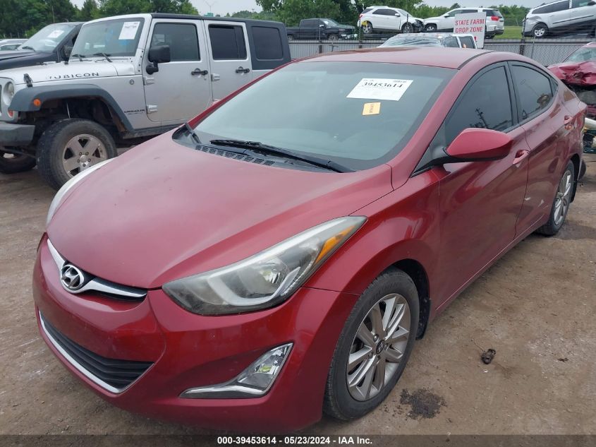 2015 Hyundai Elantra Se VIN: 5NPDH4AE2FH619318 Lot: 39453614