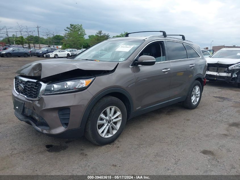 2019 Kia Sorento 2.4L Lx VIN: 5XYPGDA38KG563451 Lot: 39453615