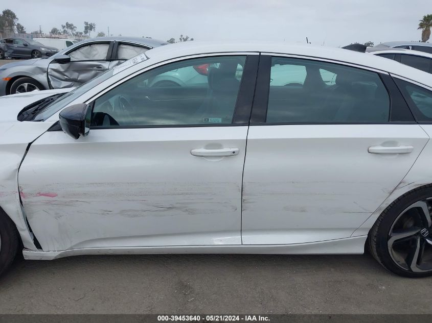 2021 Honda Accord Sport VIN: 1HGCV1F3XMA061718 Lot: 39453640