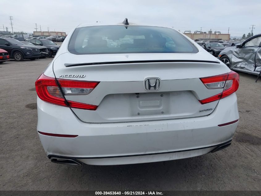 2021 Honda Accord Sport VIN: 1HGCV1F3XMA061718 Lot: 39453640