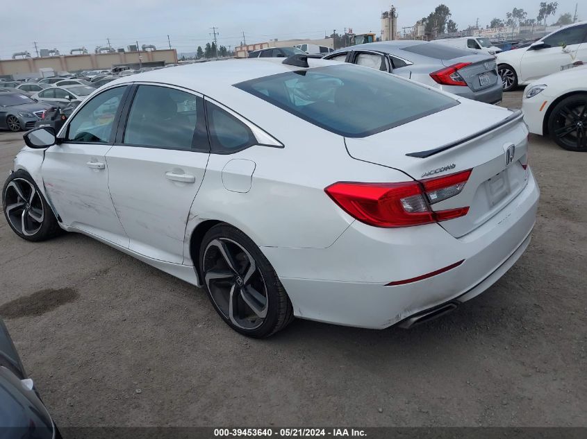 2021 Honda Accord Sport VIN: 1HGCV1F3XMA061718 Lot: 39453640