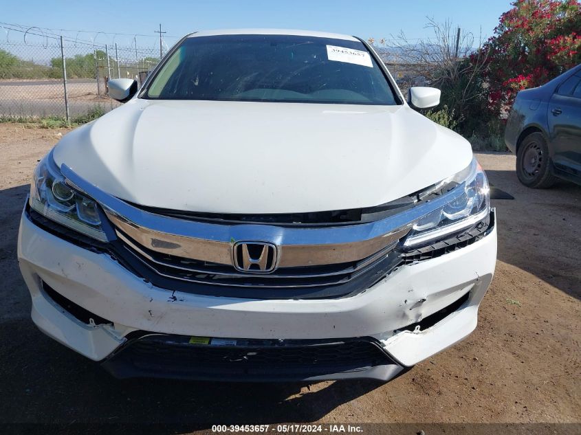 2016 Honda Accord Lx VIN: 1HGCR2F38GA222596 Lot: 39453657