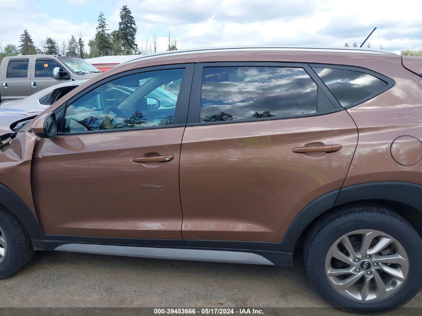 2017 Hyundai Tucson Se VIN: KM8J3CA45HU434297 Lot: 39453666