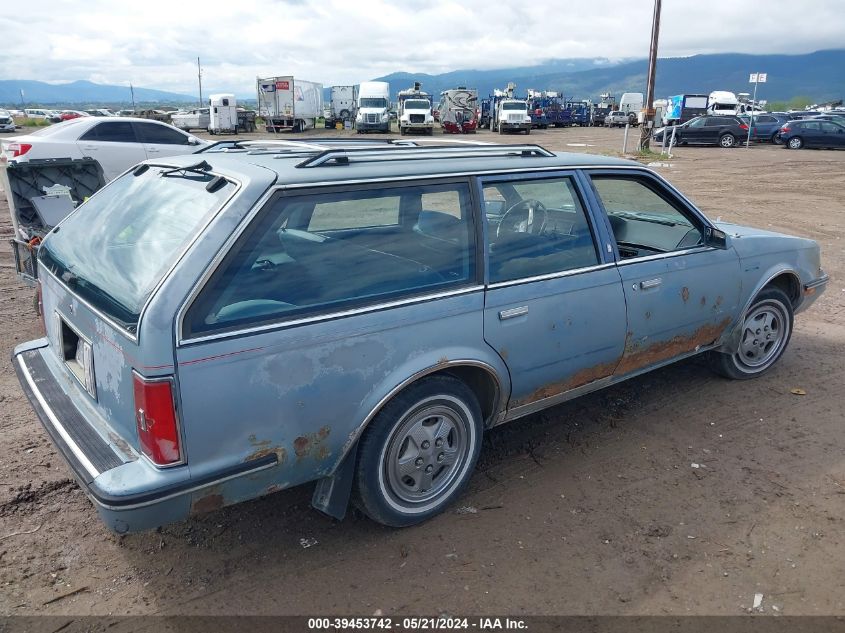 1987 Oldsmobile Cutlass Ciera Brougham Cruiser VIN: 1G3AM8130HD401701 Lot: 39453742