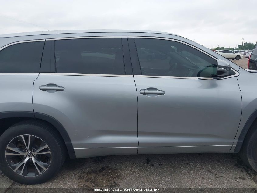 2016 Toyota Highlander Xle V6 VIN: 5TDKKRFH4GS502456 Lot: 39453744