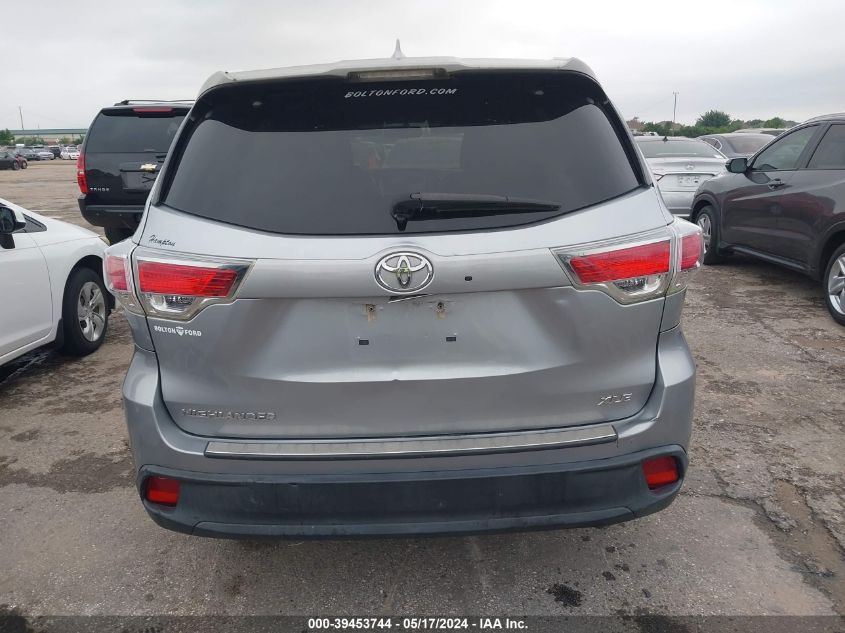 2016 Toyota Highlander Xle V6 VIN: 5TDKKRFH4GS502456 Lot: 39453744