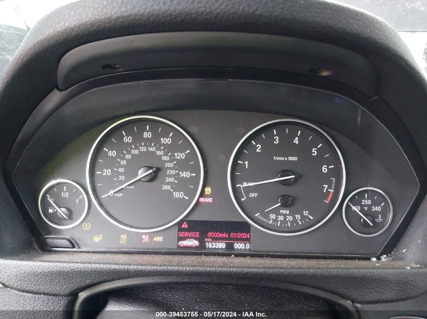 2013 BMW 328I VIN: WBA3A5C50DF350744 Lot: 39453755