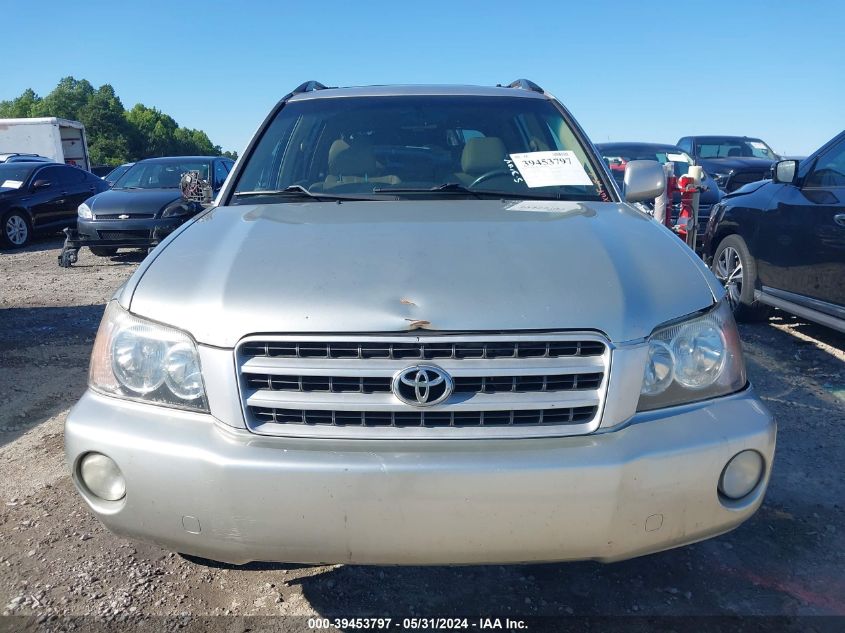 2002 Toyota Highlander Limited V6 VIN: JTEHF21A120044981 Lot: 39453797