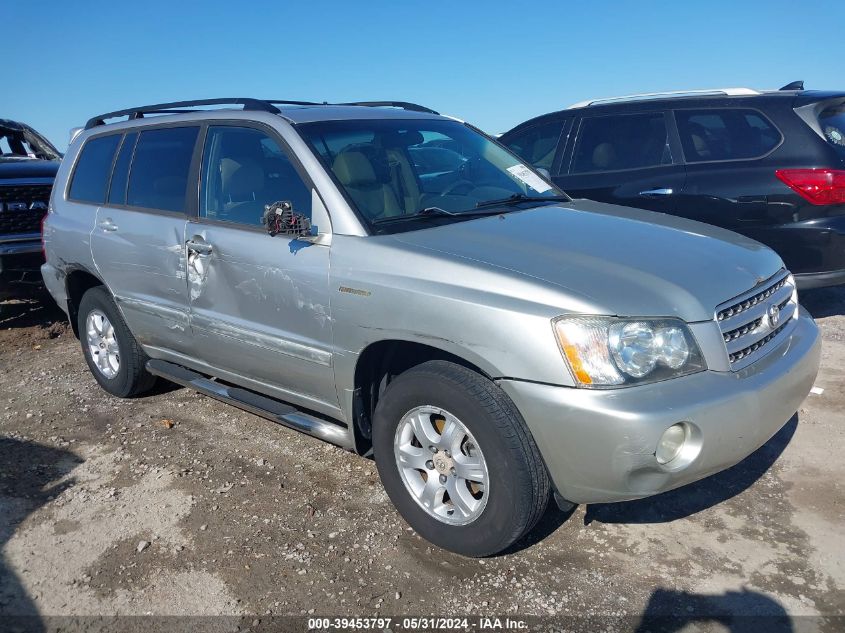 2002 Toyota Highlander Limited V6 VIN: JTEHF21A120044981 Lot: 39453797