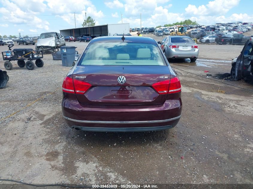 2014 Volkswagen Passat 2.0L Tdi Se VIN: 1VWBN7A31EC073893 Lot: 39453809