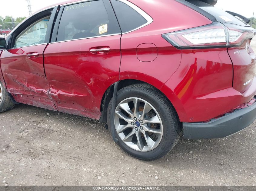 2015 Ford Edge Titanium VIN: 2FMPK3K87FBC06691 Lot: 39453829