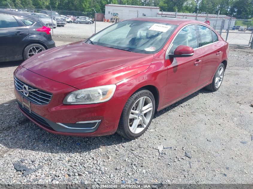 2014 Volvo S60 T5/T5 Platinum/T5 Premier/T5 Premier Plus VIN: YV1612FS7E1295010 Lot: 39453840