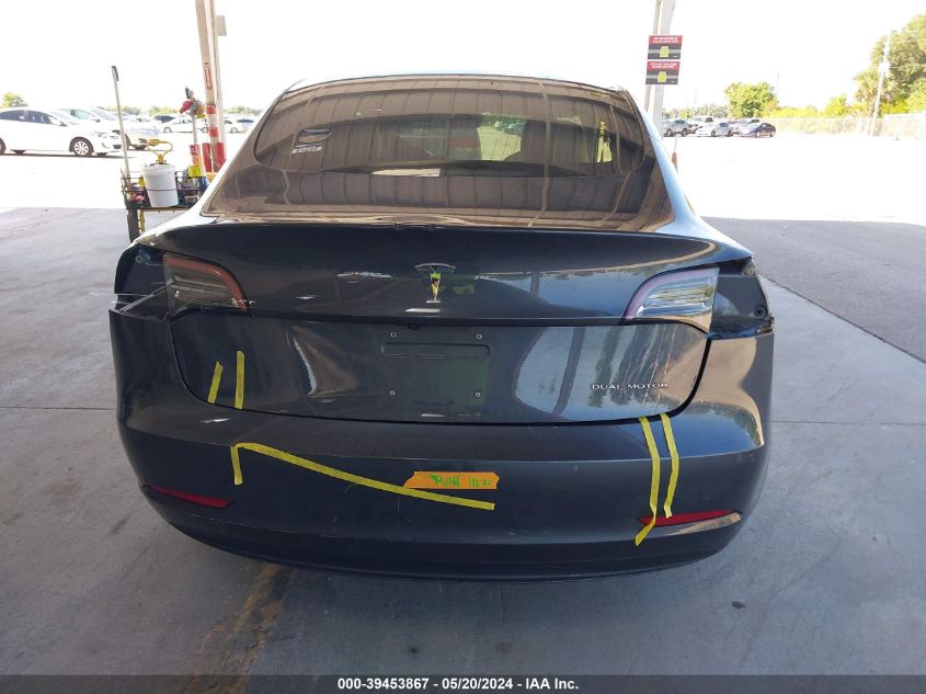 2018 Tesla Model 3 Long Range/Performance VIN: 5YJ3E1EB0JF097167 Lot: 39453867