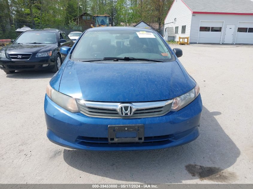 2012 Honda Civic Lx VIN: 2HGFB2F53CH510217 Lot: 39453880